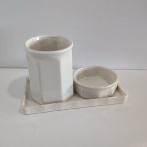 NWOT Hearth & Hand With Magnolia Desk Organizer Set Ceramic